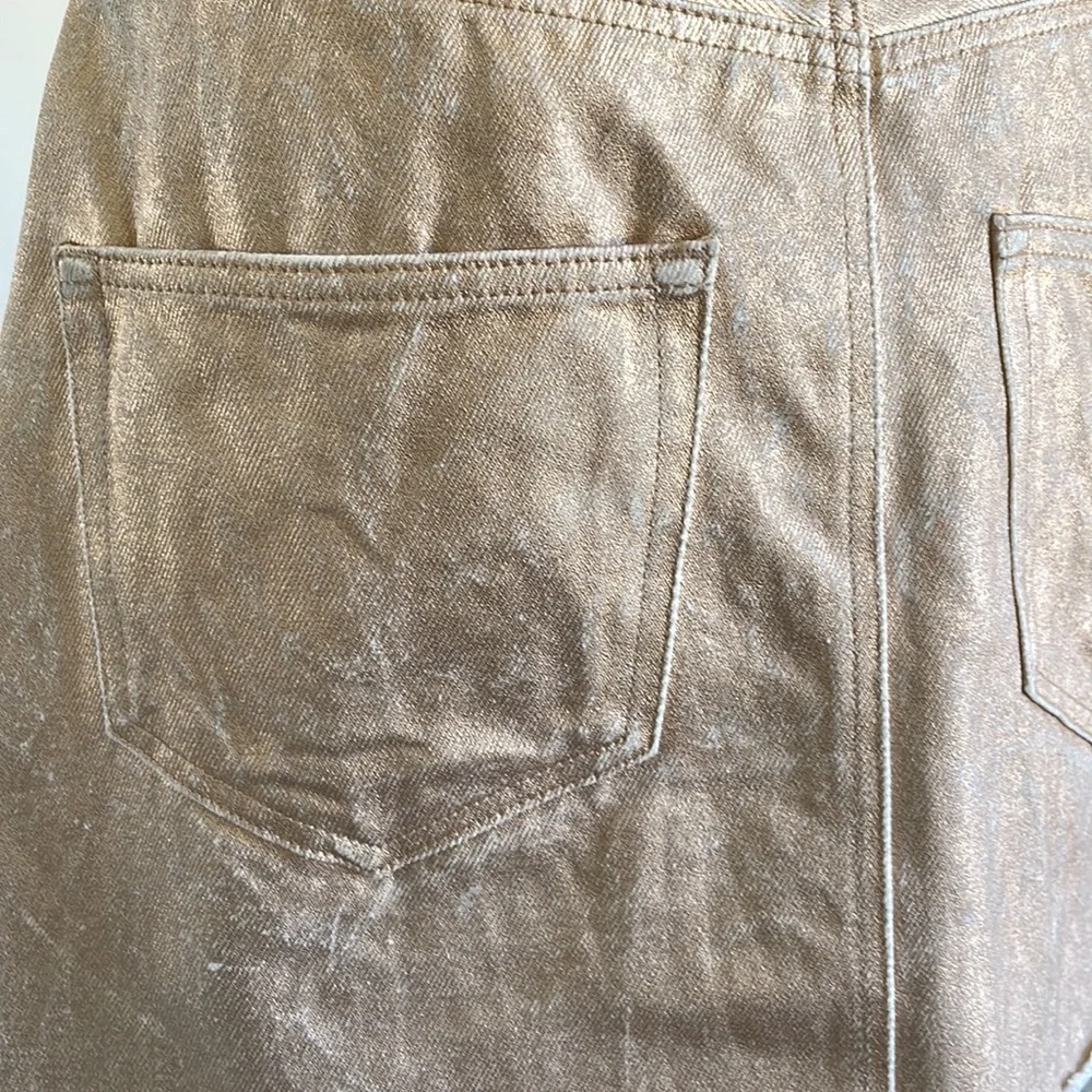 💛GLASSONS gold finish denim mini skirt - Picture 7 of 10